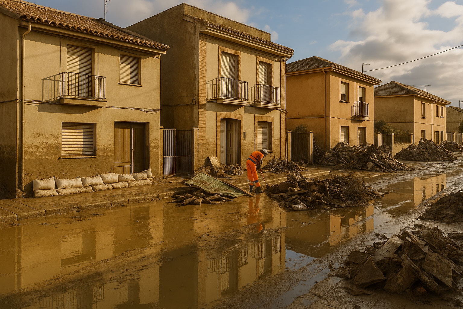 Servicios de control de humedades en Murcia, imagen de la Dana